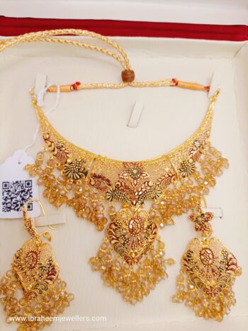 artificial gold bridal jewellery set a5