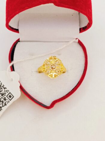 artificial gold rings 123